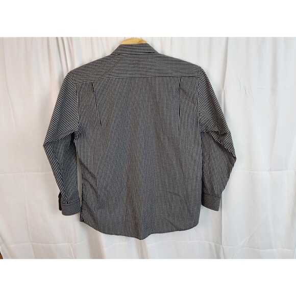 Men's Lucky Brand Stretch Regular Fit Black & White Plaid Shirt Size XXL - Picture 3 of 11